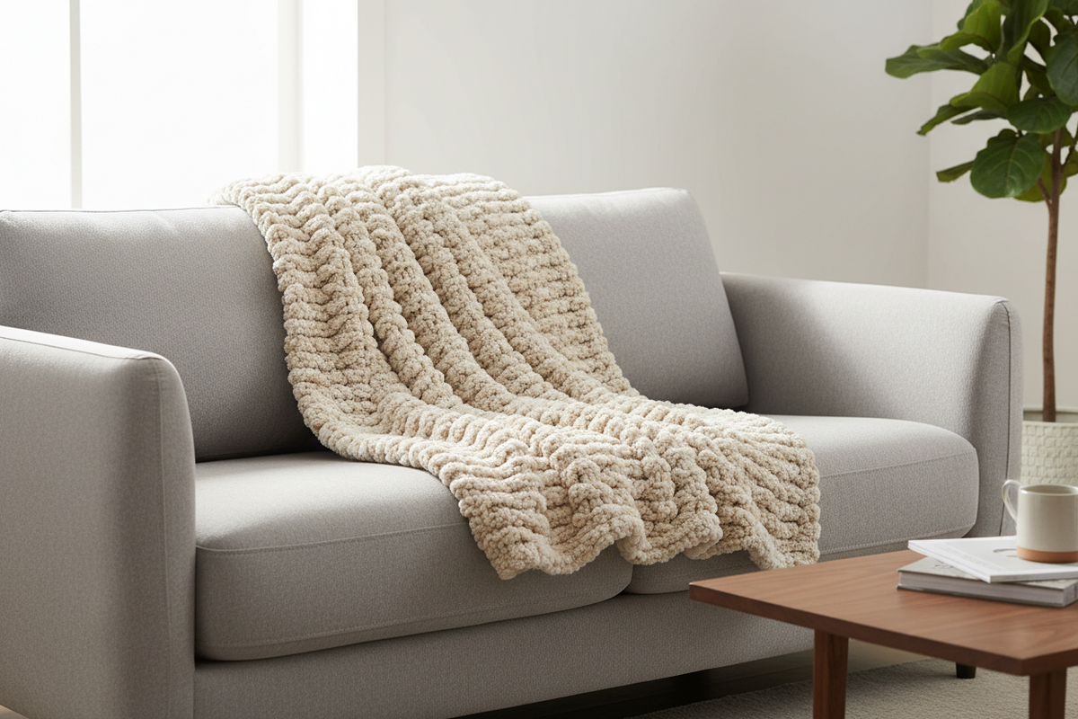 Handwoven Wool Throw Rug